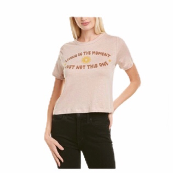 Chaser Tops - NWT Chaser linen blend graphic shortsleeved tshirt